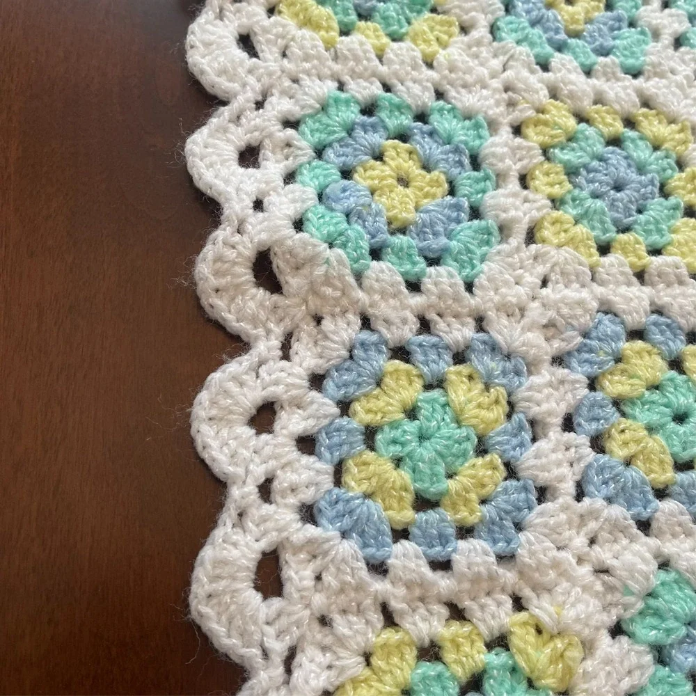 Handmade crochet afghan